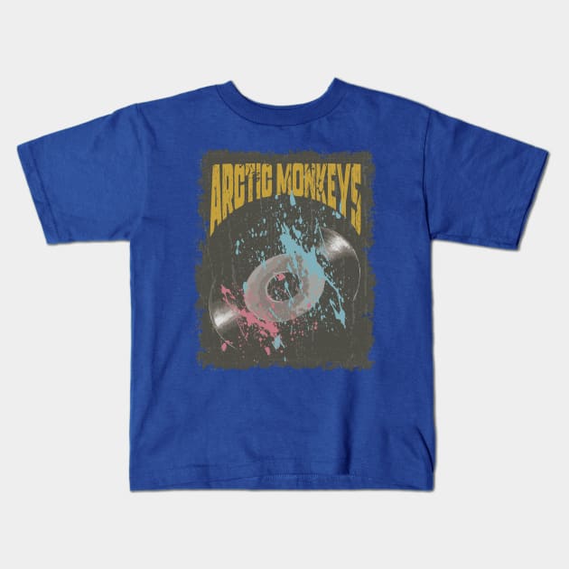 Arctic Monkeys Vintage Vynil Kids T-Shirt by K.P.L.D.S.G.N